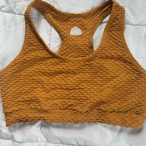 Booty by Brabants - Croco Skin Top - once sized fits most. Honey color.